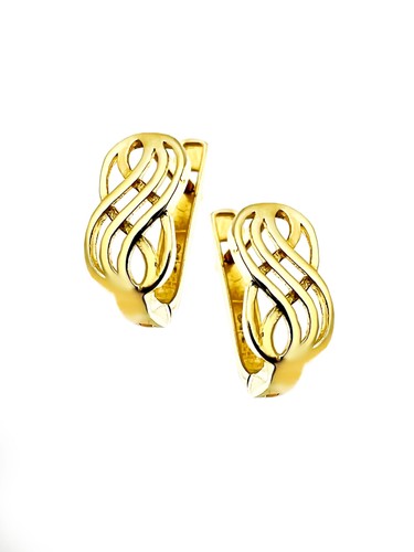 Infinity ohrringe mit zirkonia - ohrringe,