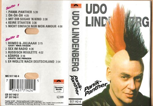 Udo lindenberg musikkassette - lindenberg,