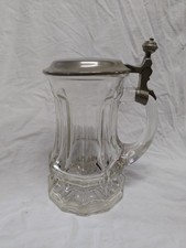 WMF Bierkrug Aus Glas mit Zinndeckel