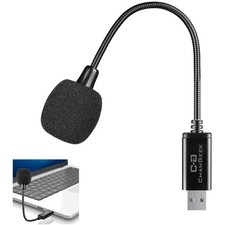 Mikrofon USB Kondensator Schwanenhals Omni Lautsprecher