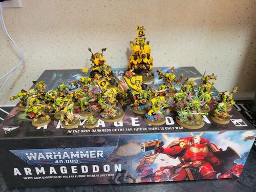 Armageddon ork armee bemalt - armageddon,