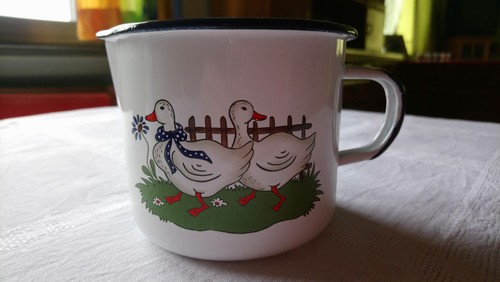 Emaille milchkännchen weiß - emaille-milchkännchen,