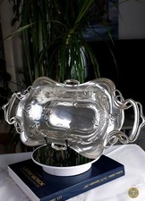 Platte Schale WMF Versilbert Jugendstil (1906) Antik