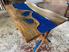Blauer massiver epoxidharz - blauer,