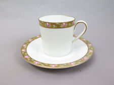 MZ Austria 2er Gedeck Espressotasse Untertasse Porzellan Goldrand Rosen Vintage