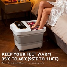 Fußsprudelbad mit Massage Elektrische Fußbadewanne Fuß-Massage-Gerät Fußbad