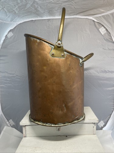 Antiker kupfer messing eimer - kupfer,