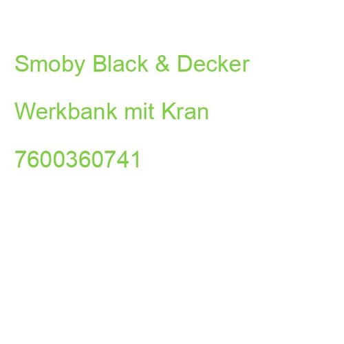 Smoby black decker werkbank - &,