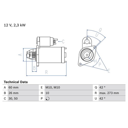 Starter bosch 986 020 - bosch,