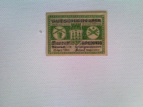 Banknoten notgeld neustadt - notgeld,,