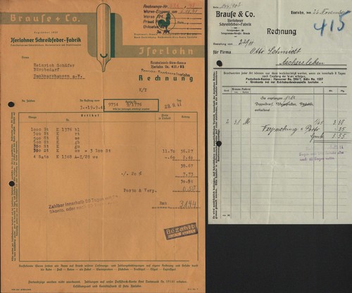 Iserlohn rechnung 1924 41 - iserlohn,, 1924/41