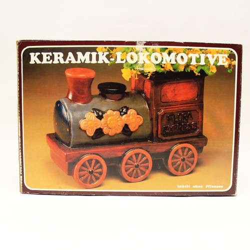 Neu keramik lokomotive flora - neu, keramik-lokomotive