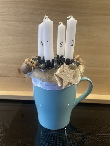 Adventskranz tassenkranz - adventskranz,