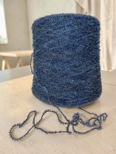 Garn merinowolle boucle - garn,