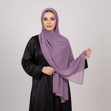 Chiffon hijab lilac 180x70 - chiffon, cm
