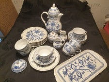 Triptis / Kahla   ** Zwiebelmuster ** Kaffeeservice für 6 Pers.