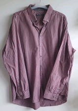 Angelo Litrico Herren Langarmhemd, Gr. 3XL 47/48, rot grau kariert