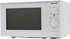 Panasonic Mikrowelle 20L 800W Grill Weiß Kombi Mechanisch Drehteller