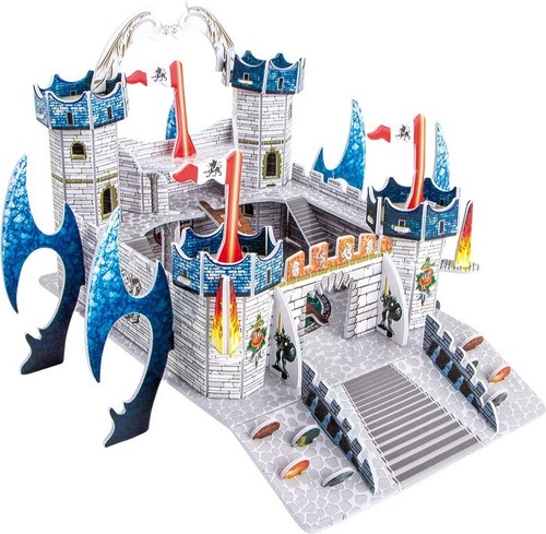 Drachenburg bastelset - 3d,