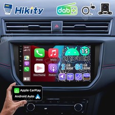 DAB+ 2+64GB Android 15 Autoradio CarPlay Navi Für Seat ibiza V, Arona 2017-2021