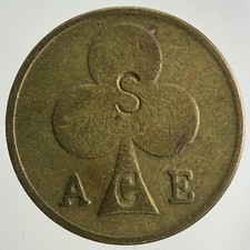 Alte Vintage Ace London Bikers Cafe Medaille Münze | feine Sammlerqualität