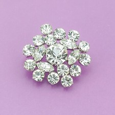 Schmuck Brosche mit Strass -