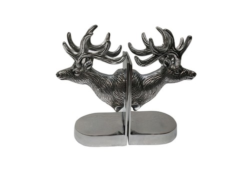 Metall hirsch buchstütze - hirsch,