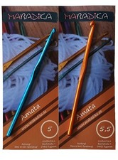 MaBaDiKa Aluminium Häkelnadel Amata 2er Set 2 mm - 12 mm Häkeln