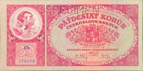 Tschechoslowakei banknote - tschechoslowakei, 50