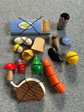 11x HABA Holz Spielzeug Küche Gemüse Obst Eis, Karotte, Pilz, Bratwurst Zubehör