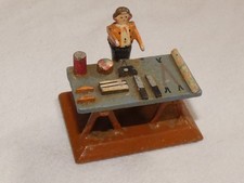 Alter Miniatur Marktstand Holzspielzeug Erzgebirge Seiffen