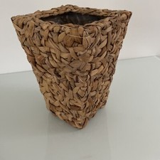 Pflanzkübel Blumenkübel aus Wasserhyazinthe Pflanzsäule ca.  31 cm  Pflanzkübel