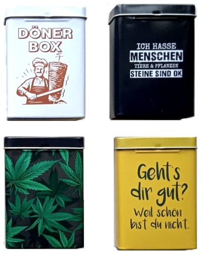 Metall zigarettenetui - 4x, metall-zigarettenetui