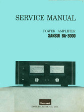 Service Manual-Anleitung für Sansui BA-3000