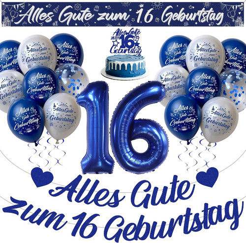 Deko geburtstag junge - geburtstag, blau