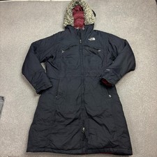 North Face Jacke Damen Large Schwarz Puffer Gänsedaunen Hyvent Kapuze...