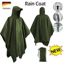 Poncho Regenponcho mit Kapuze Regencape Regenschutz Fahrrad Wandern Festival