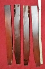 4 Tisch Stuhl Möbel Beine Füsse Holz braun Eckig 43 cm