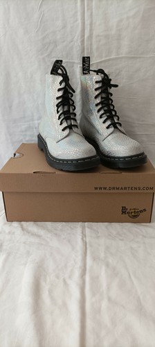 Martens silber metallic - silber,