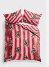 Laura Ashley Eleanor Bowmer Weihnachtsbaum Polycotton Bettbezug Kissenbezug Set