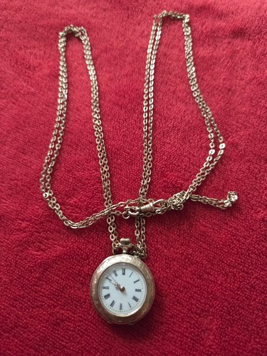 Goldene uhr mit kette - goldene,