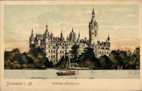 Schwerin mecklenburg - ak,