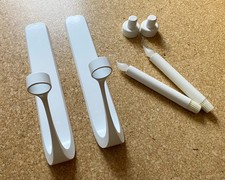 2 Ikea KNIVIG Wandleuchter | Kerzenhalter | weiß | mit STRALA Kerzen | Wandkerze