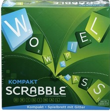 Mattel Games Scrabble Kompakt, Gesellschaftsspiel, Brettspiel, Reisespiel Die...
