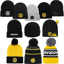 BVB Mütze Borussia Dortmund Beanie Wendemütze Bommelmütze Bommel Stirnband 09