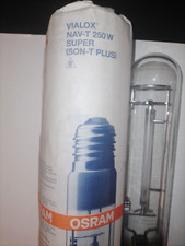 1x Osram  250 W Natriumdampf Hochdrucklampe Vialox NAV-T NAVT Super 4Y E40 neu!