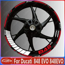 2025 Neue 17 "Motorrad aufkleber felge aufkleber sets For Ducati 848 EVO 848EVO