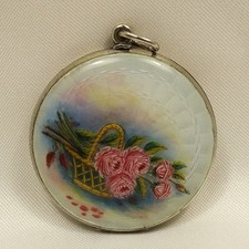 großes Emaille Medaillon 935