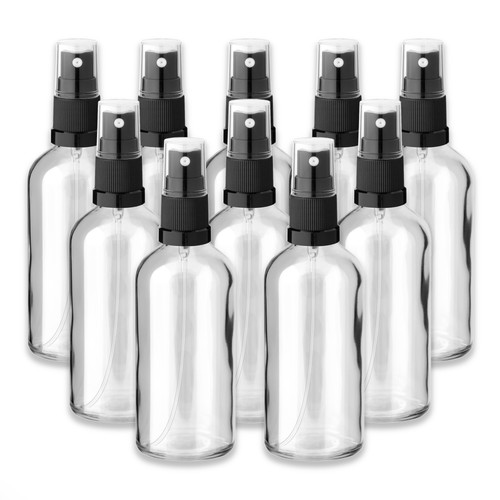 10x klare glasflasche 100 - 10x, ml