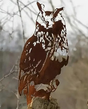 Rostige Eule Deko Edelrost
